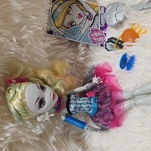 Monster High G1 Dot Dead Gorgeous Lagoona Blue Doll  Mattel Released 2012 (OOB)